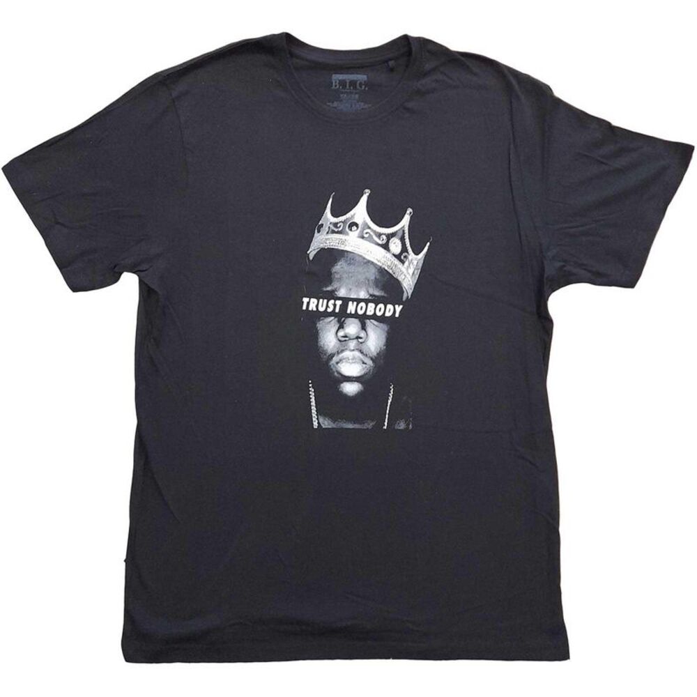 Biggie Smalls Unisex Adult Trust Nobody Cotton T-Shirt / Black